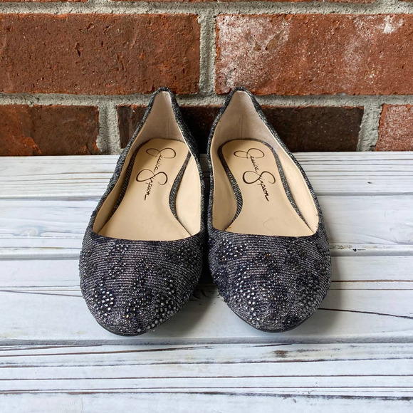 NWOT Jessica Simpson Beaded Slip-On Flat 5 - Picture 2 of 5